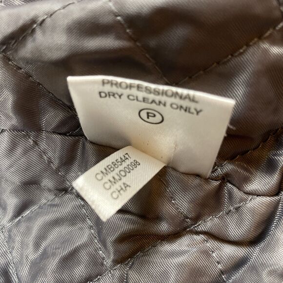 Calvin Klein Wool Blend Peacoat Womens S Medium Black Double Breasted - Picture 10 of 10